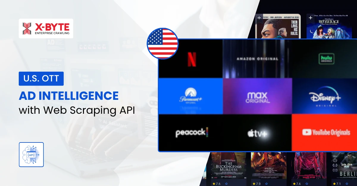 U.S. OTT Ad Intelligence with Web Scraping & API